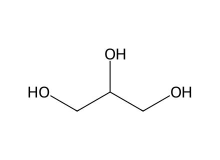 Glycerine molecular structure