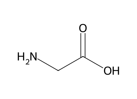 Glycine Food Grade molecular structure