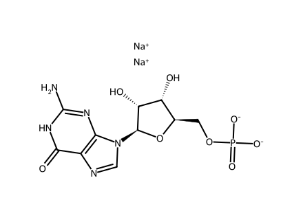 Guanosine 5'-Monophosphate Sodium molecular structure