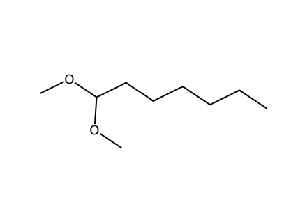Heptanal dimethyl acetal structural formula