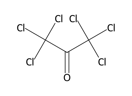 hexachloroacetone molecular structure