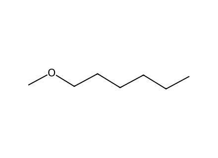 Hexyl methyl ether molecular structure