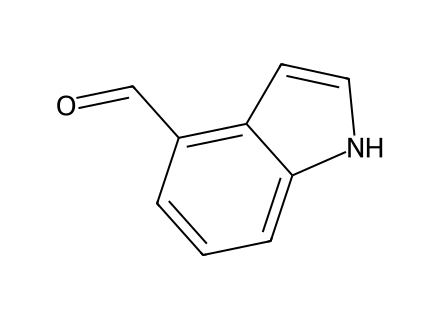 Indole-4-carboxaldehyde molecular structure