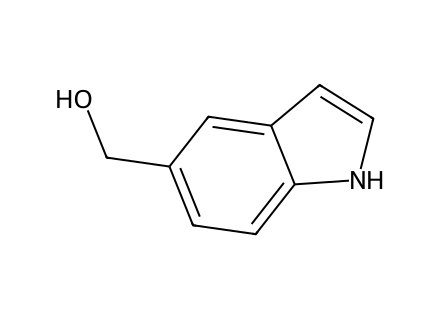 Indole-5-Methanol molecular structure
