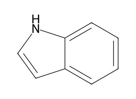 Indole, 99+% molecular structure