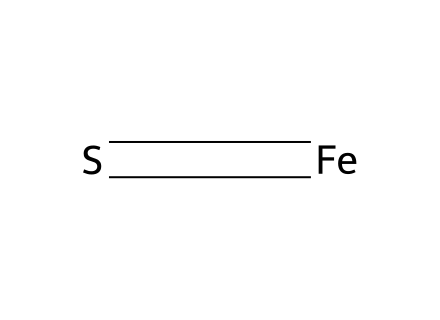 Iron sulfide molecular structure