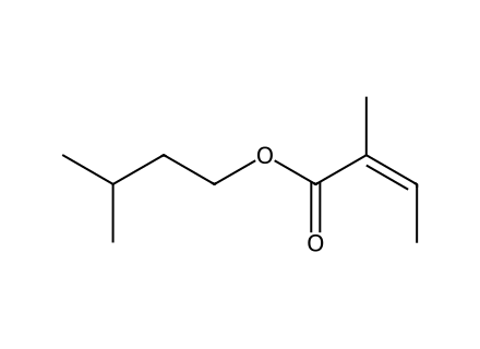 isoamyl-angelate molecular structure