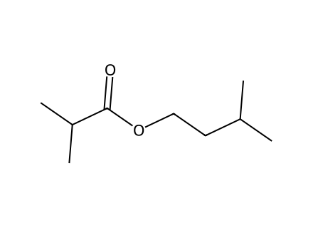 isoamyl-isobutyrate molecular structure