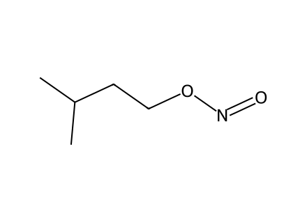 isopentyl-nitrite molecular structure