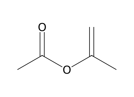 Isopropenyl acetate molecular structure