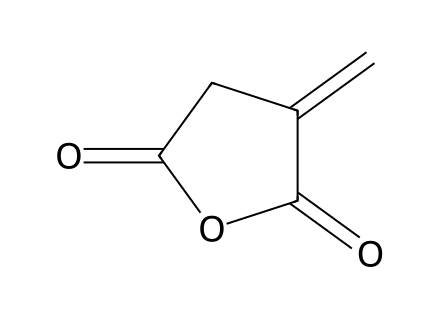 Itaconic anhydride molecular structure