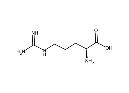 l-arginine molecular structure