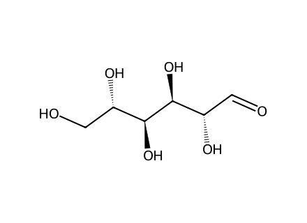 L-(-)-Mannose molecular structure