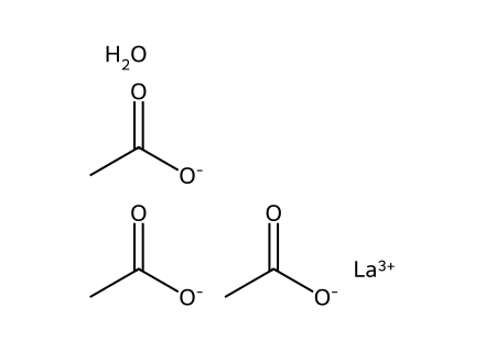 Lanthanum(Iii) Acetate Hydrate molecular structure
