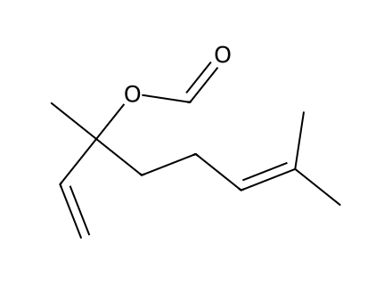 Linalyl Formate molecular structure