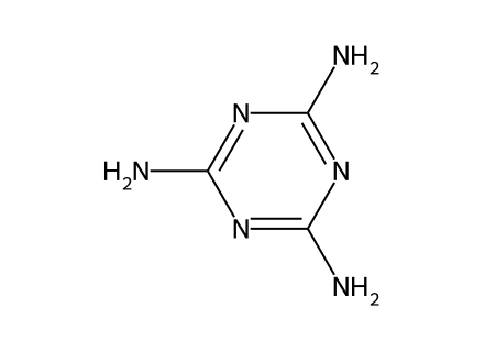 Melamine molecular structure
