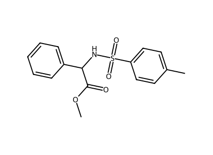 Methyl 2-{[(4-methylphenyl)sulfonyl]amino}-2-phenylacetate molecular structure