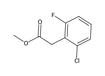 Methyl 2-chloro-6-fluorophenylacetate molecular structure