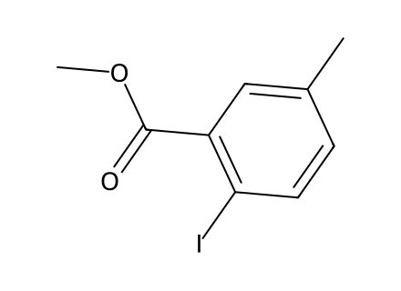 Methyl 2-Iodo-5-Methylbenzoate molecular structure