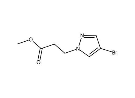 Methyl 3-(4-bromo-1H-pyrazol-1-yl)propanoate molecular structure