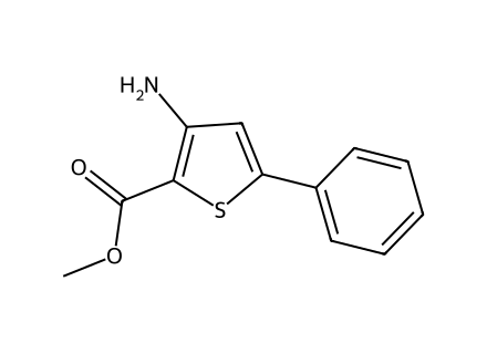 Methyl 3-amino-5-phenylthiophene-2-carboxylate molecular structure