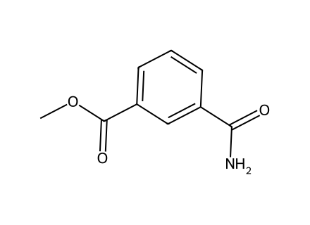 Methyl 3-(aminocarbonyl)benzoate molecular structure