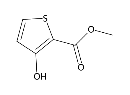 Methyl 3-hydroxythiophene-2-carboxylate molecular structure