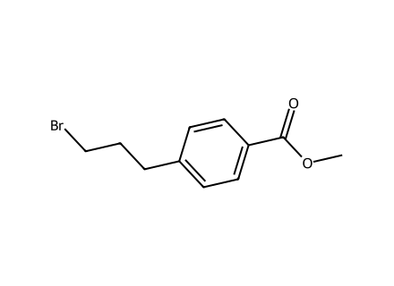 Methyl 4-(3-bromopropyl)benzoate molecular structure