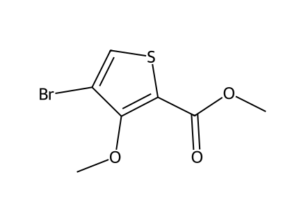 Methyl 4-bromo-3-methoxythiophene-2-carboxylate molecular structure