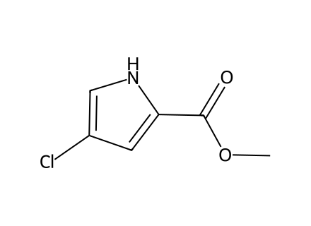Methyl 4-chloro-1H-pyrrole-2-carboxylate molecular structure