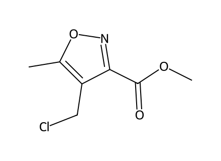 Methyl 4-(chloromethyl)-5-methylisoxazole-3-carboxylate molecular structure