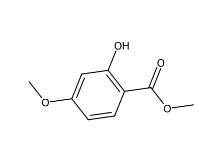 methyl-4-methoxysalicylate molecular structure