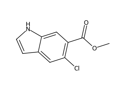 Methyl 5-chloro-1H-indole-6-carboxylate molecular structure