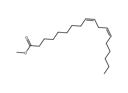 Methyl linoleate structural formula