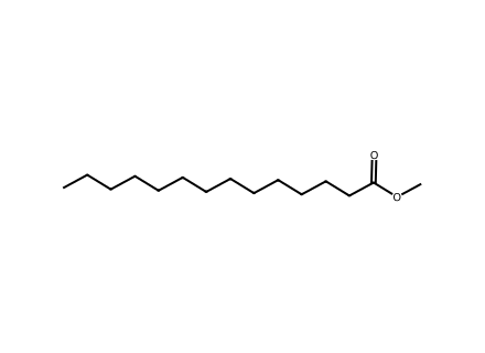 Methyl tetradecanoate molecular structure