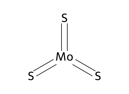 Molybdenum (VI) sulfide molecular structure