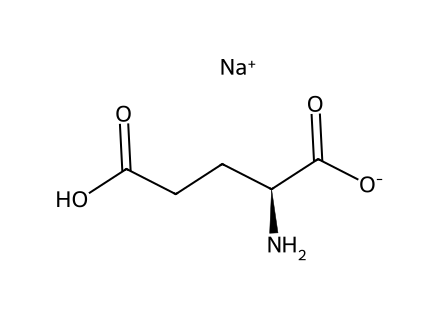 Monosodium Glutamate (MSG) molecular structure