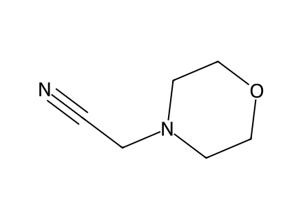 morpholin-4-ylacetonitrile molecular structure
