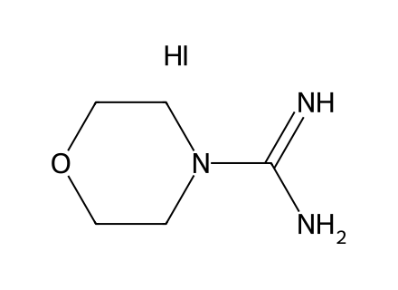 Morpholine-4-carboximidamide hydroiodide molecular structure