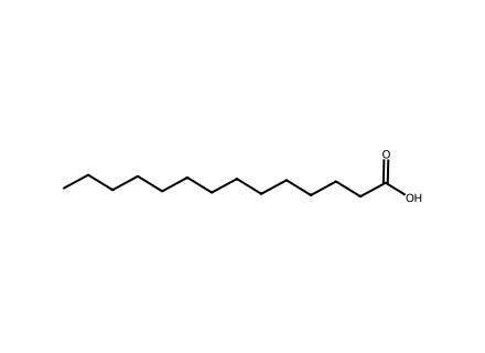 Myristic Acid molecular structure