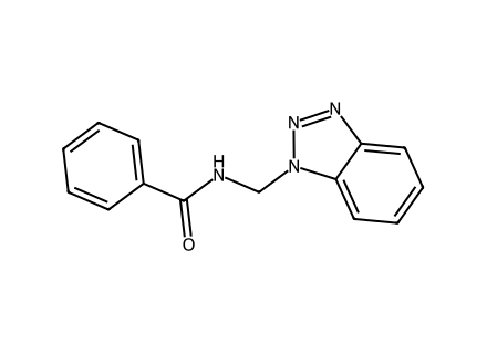 n-1h-benzotriazol-1-ylmethyl-benzamide molecular structure
