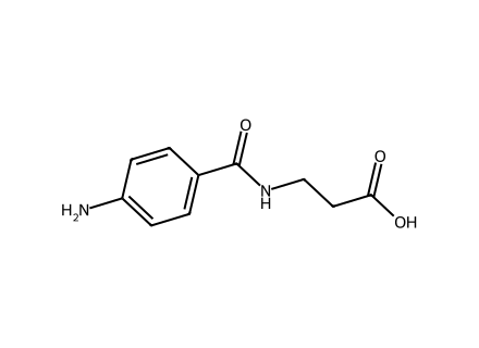 n-4-aminobenzoyl-beta-alanine molecular structure