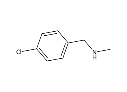 n-4-chlorobenzyl-n-methylamine molecular structure