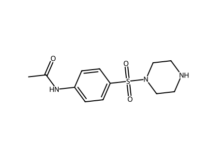 n-4-piperazine-1-sulfonyl-phenyl-acetamide molecular structure