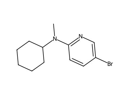 N-(5-Bromo-2-pyridinyl)-N-cyclohexyl-N-methylamine molecular structure