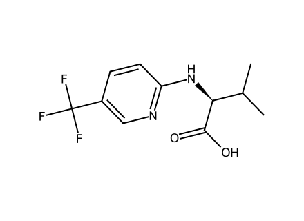 n-5-trifluoromethyl-pyridin-2-yl-valine molecular structure