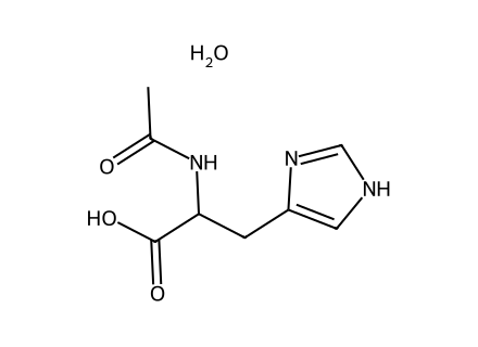 N-Acetyl-DL-Histidine Hydrate structural formula