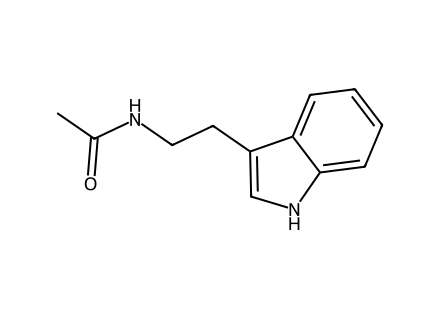 N-Acetyltryptamine structural formula