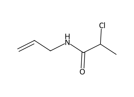 n-allyl-2-chloropropanamide molecular structure