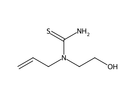 n-allyl-n-2-hydroxyethyl-thiourea molecular structure
